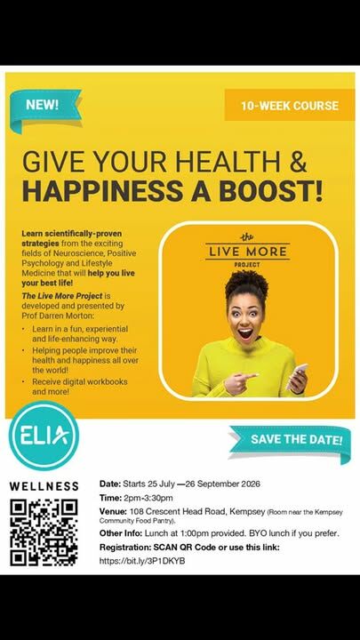Hi friends, Discover how to Live More Happy, even in the midst